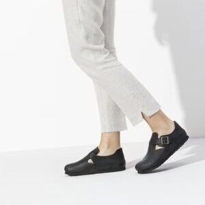 Birkenstock London Oiled Leather- Black- Size 38